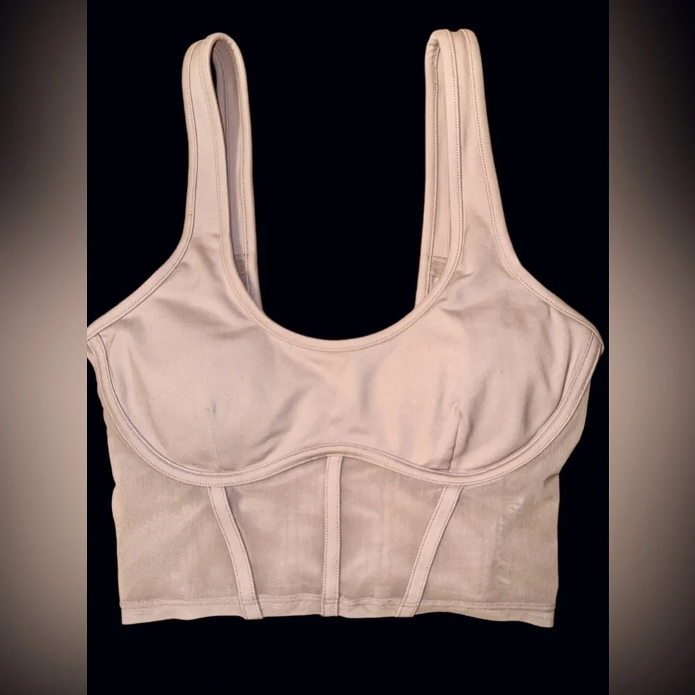 NWOT ALO Airbrush Mesh Corset Tank- Size S - Picture 2 of 4